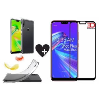 Kit Capa Capinha Asus Zenfone Max Shot Plus ZB634KL+ Película de Vidro 3D