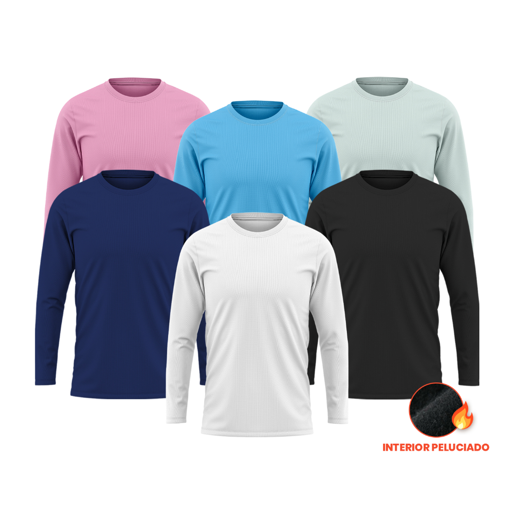 Camisetas Térmicas Peluciadas Proteção UV Segunda Pele Inverno REMO CAMISETAS Zanelatto Confecções