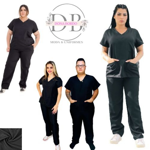 Conjunto de Pijama Cirúrgico Scrub Unissex Hospitalar - Uniforme Profissional 10