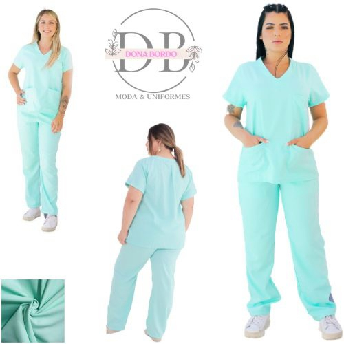 Scrub Pijama Conjunto Cirúrgico Hospitalar em / Unissex - Uniforme Profissional 10