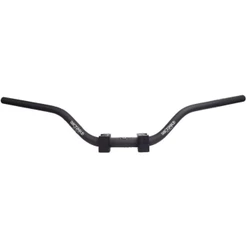 Guidão Rocksolid 28,6 Super Fat Bar Alto + Adaptador Bros/Xre/Lander/CRF Preto Fosco