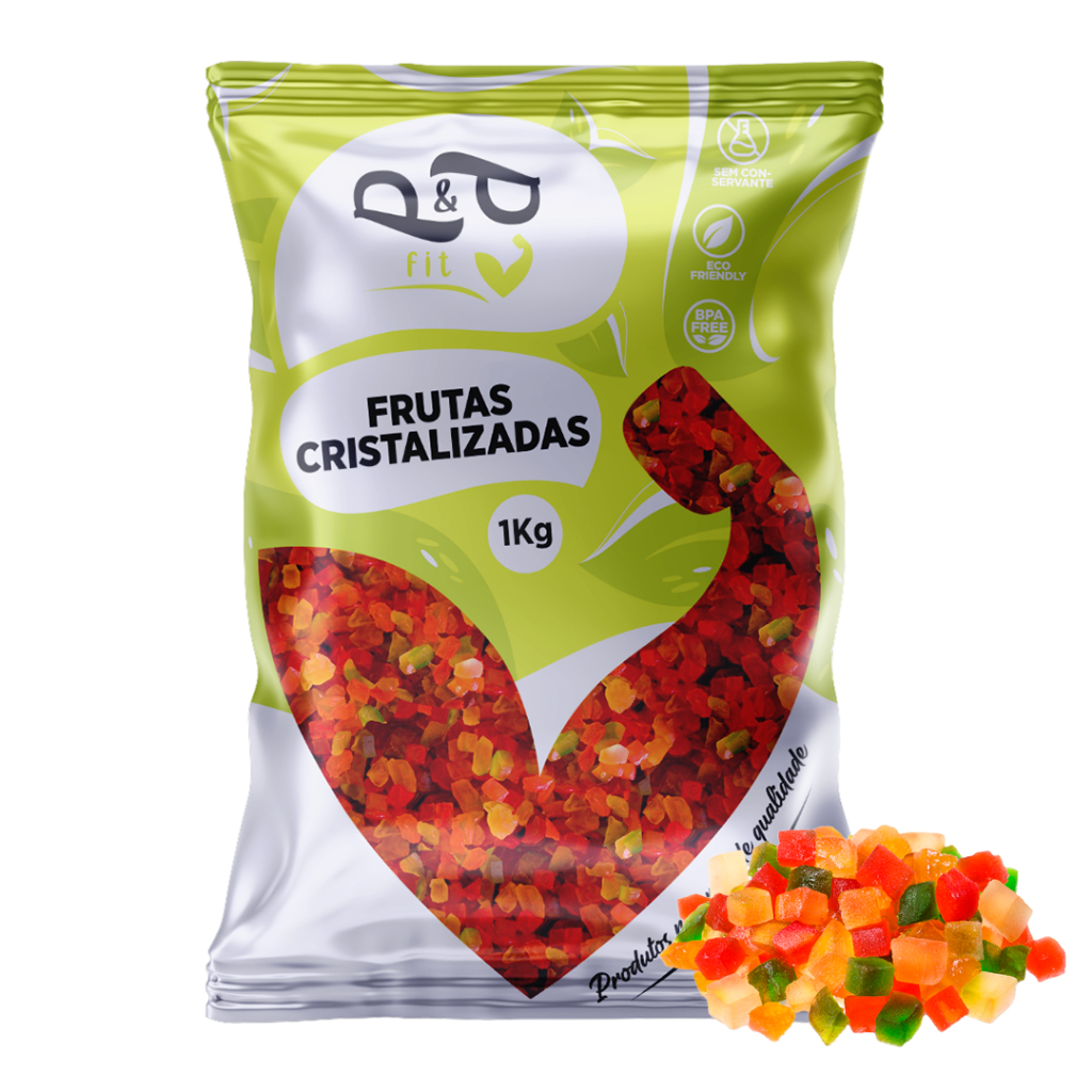 Frutas Cristalizadas 1Kg – Embalada a Vácuo – P&P em Oferta na Shopee