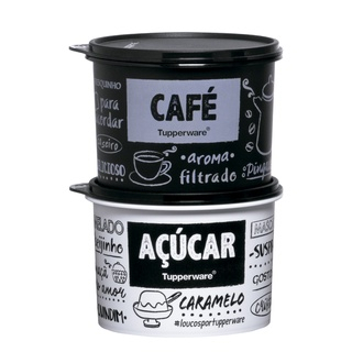 KIT TUPPER CAIXA CAFÉ 700G + AÇÚCAR 1.4KG PB - TUPPERWARE