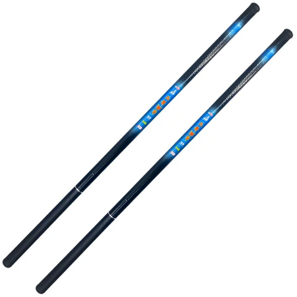 Kit 02 Vara Telescópica De Pesca de mão 1,80m 2,40m 3,00m 3,60m 4,00m 5,00m 5,40m fibra de carbono e vidro em Oferta na Shopee