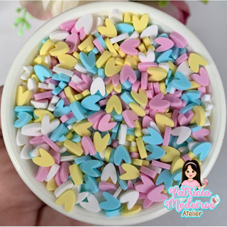 Micro Coraçoes Love Misto Enchimento para Resina Artesanato