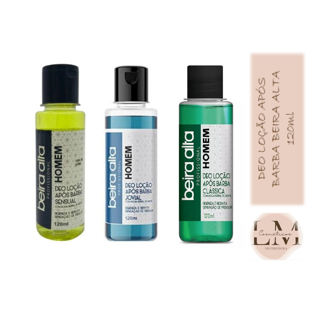 Deo Loção Após Barba Beira Alta 120ml (escolha o tipo)