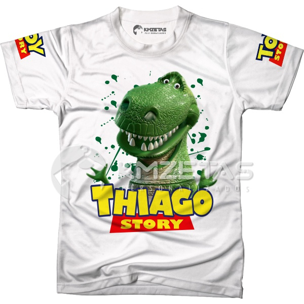 Blusa Rex Dinossauro Toy Story Personalizada