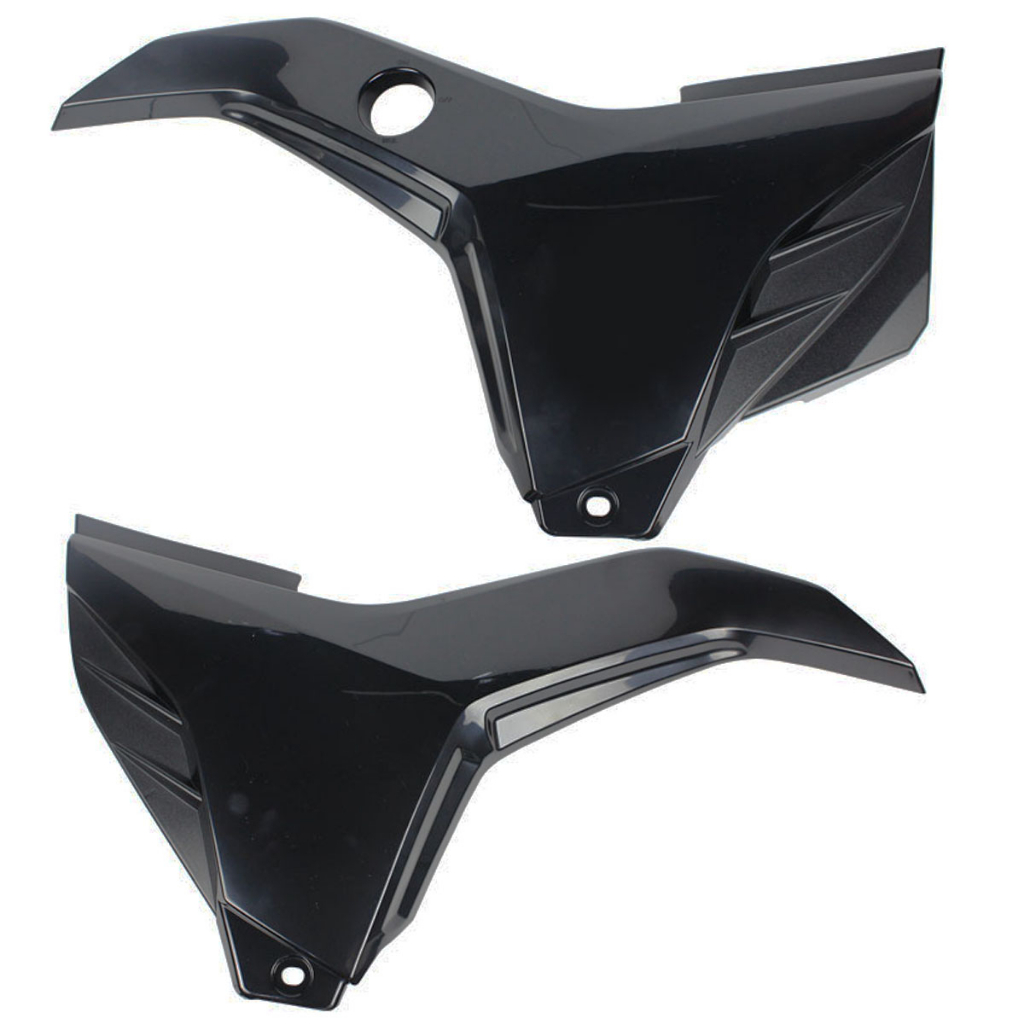 Tampa Lateral Fan 125 2014 A 2017 Preto Injetado Par — imagem 2 de 2