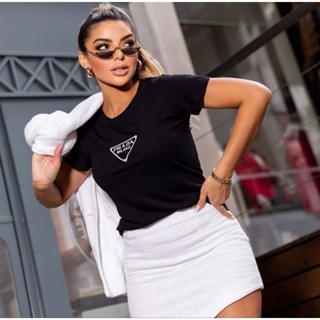 Blusa camiseta t-shirt Baby look camisa feminina - Estampa: Prada Milano