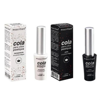 Cola Para Cílios Postiços Transparente e Preta e A Prova D'Água - Macrilan em Oferta na Shopee