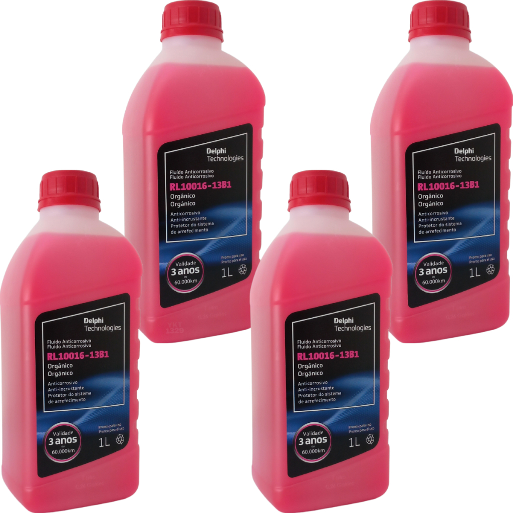 Aditivo Para Radiador Pronto Uso Delphi 4L Orgânico Rosa em Oferta na Shopee