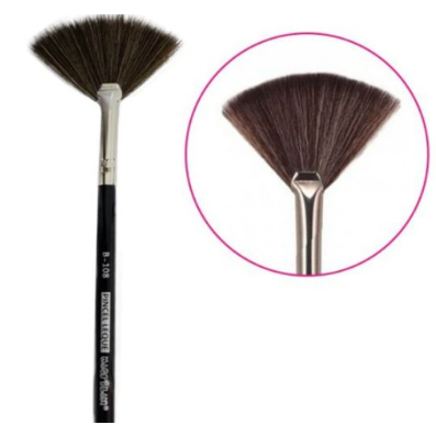 Pincel B108 Profissional Leque - Macrilan - ENVIO IMEDIATO em Oferta na Shopee