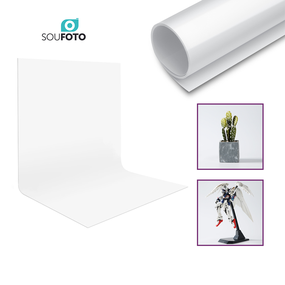 Placa de Fundo Infinito em PVC Maleável Backdrop 115x60cm PFP-001 Sou Foto para Estúdio Fotográfico