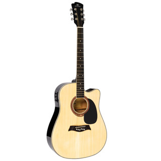 Violão Elétrico Michael Folk Cutaway Aço VMF361 Natural