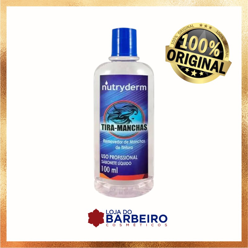 Sabonete Líquido Tira Manchas de Tintura Profissional 100ml NUTRYDERM