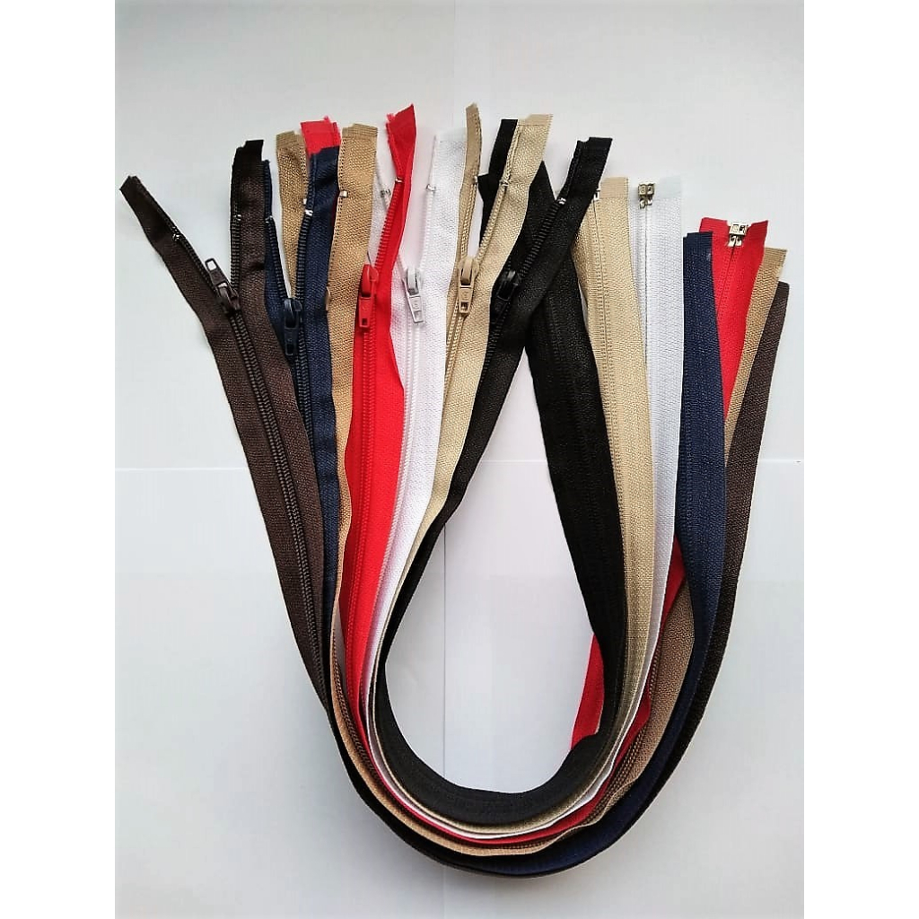 Zíper Nylon Destacável - Kit 10 peças - ATACADO (Várias Cores)