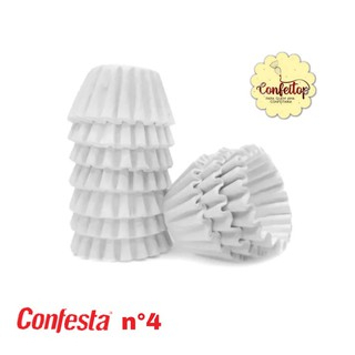 Forminha De Papel para Docinhos Confesta Branca - 100 unidades