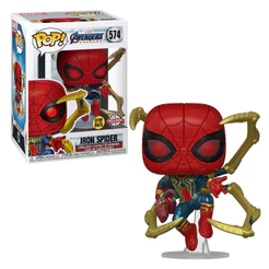 FUNKO POP MARVEL AVENGERS: ENDGAME EXCLUSIVE - IRON SPIDER WITH GAUNTLET 574 (GLOWS IN THE DARK) NOVO ORIGINAL