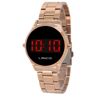 Relógio Lince Feminino Led Digital Rose Gold Mdr4618 Vxkx
