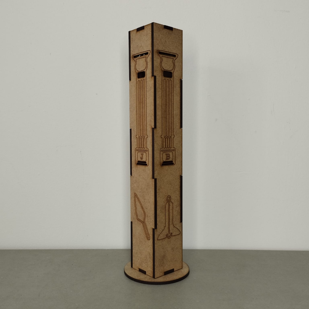 incensário torre maçonaria maçon elementos da maçonaria mdf 3mm