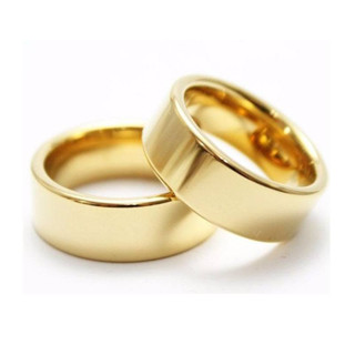 Aliança de Casamento Reta 6mm Aço Inox