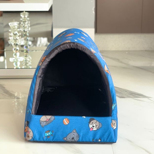 Cama para Cachorro e Gato pet casinha toca iglu ESTAMPAS  P a G
