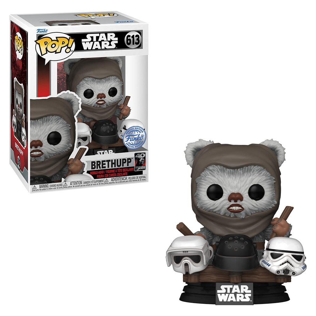FUNKO POP STAR WARS: RETURN OF THE JEDI 40TH ANNIVERSARY EXCLUSIVE - BRETHUPP 613 NOVO ORIGINAL em Oferta na Shopee