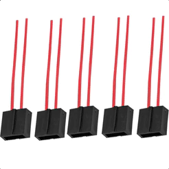 Porta Fusível De Lâmina Fio 4 Mm 10 Peças Retangular