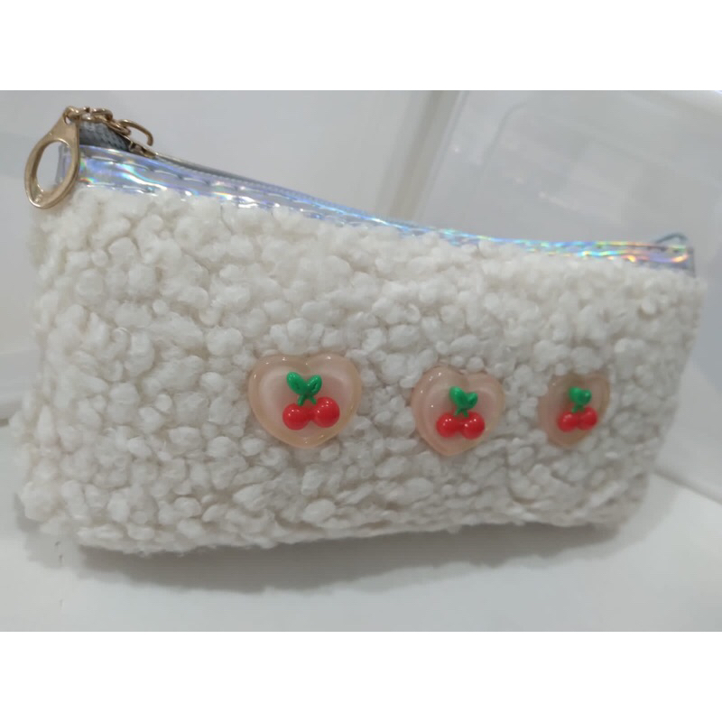 Necessaire Organizadora Feminina/Nécessaire Media Pelúcia Estojo Zíper kawaí