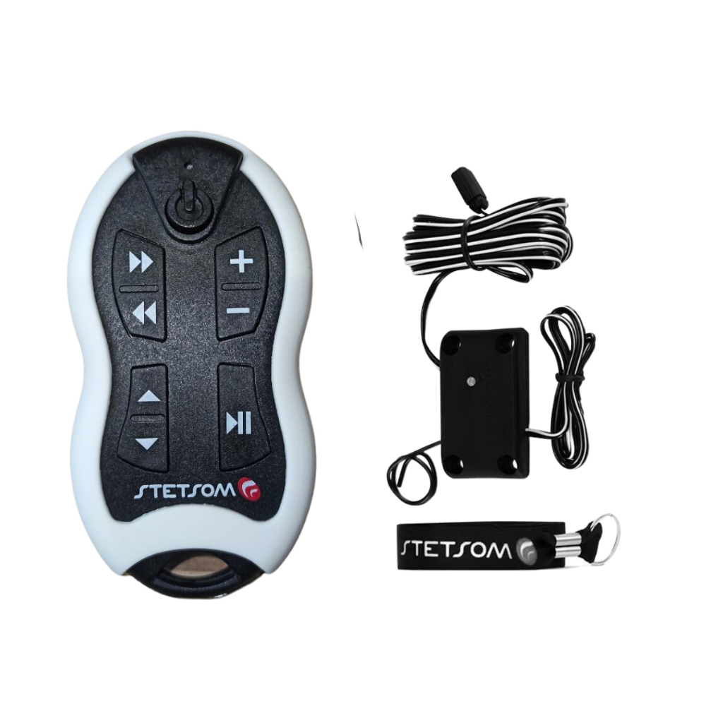 Controle Longa Distância Stetsom Alcance Control SX1 500m 8 Funções Branco