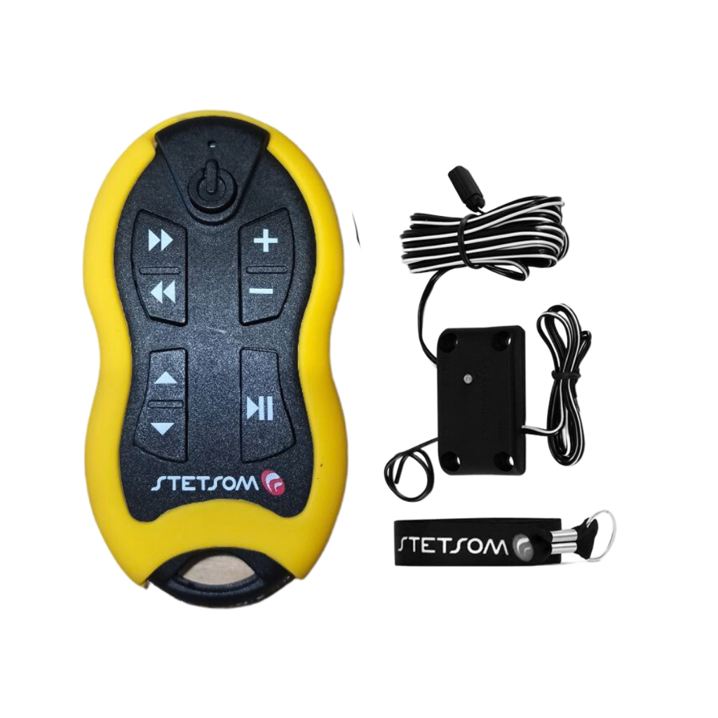 Controle Longa Distância Stetsom Alcance Control SX1 Universal 500m 8 Funções Amarelo