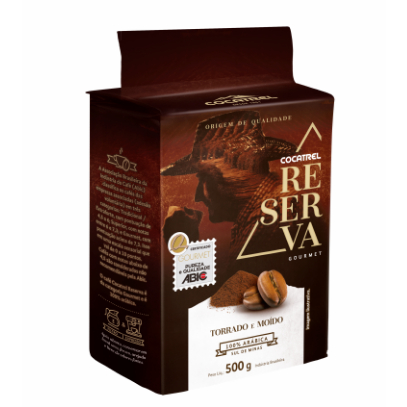 Café Cocatrel Reserva (vácuo) - torrado e moído 500g - 10 UNIDADES