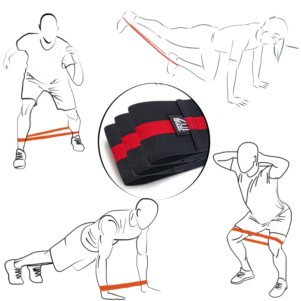 Kit Elastico Para Treino Mini Band Exercicio Em Casa Faixa Elastica Exercicio Academia Fisioterapia