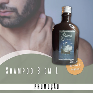 kit family cabral 2 shampoos + 2 óleos para barba