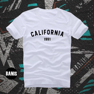 Camiseta Masculina Casual California Algodão 30.1