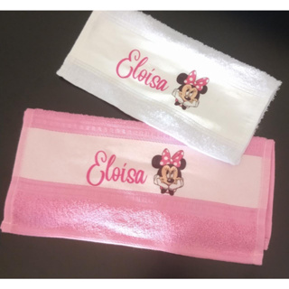 Kit  3 toalhas de boca personalizadas em Oferta na Shopee