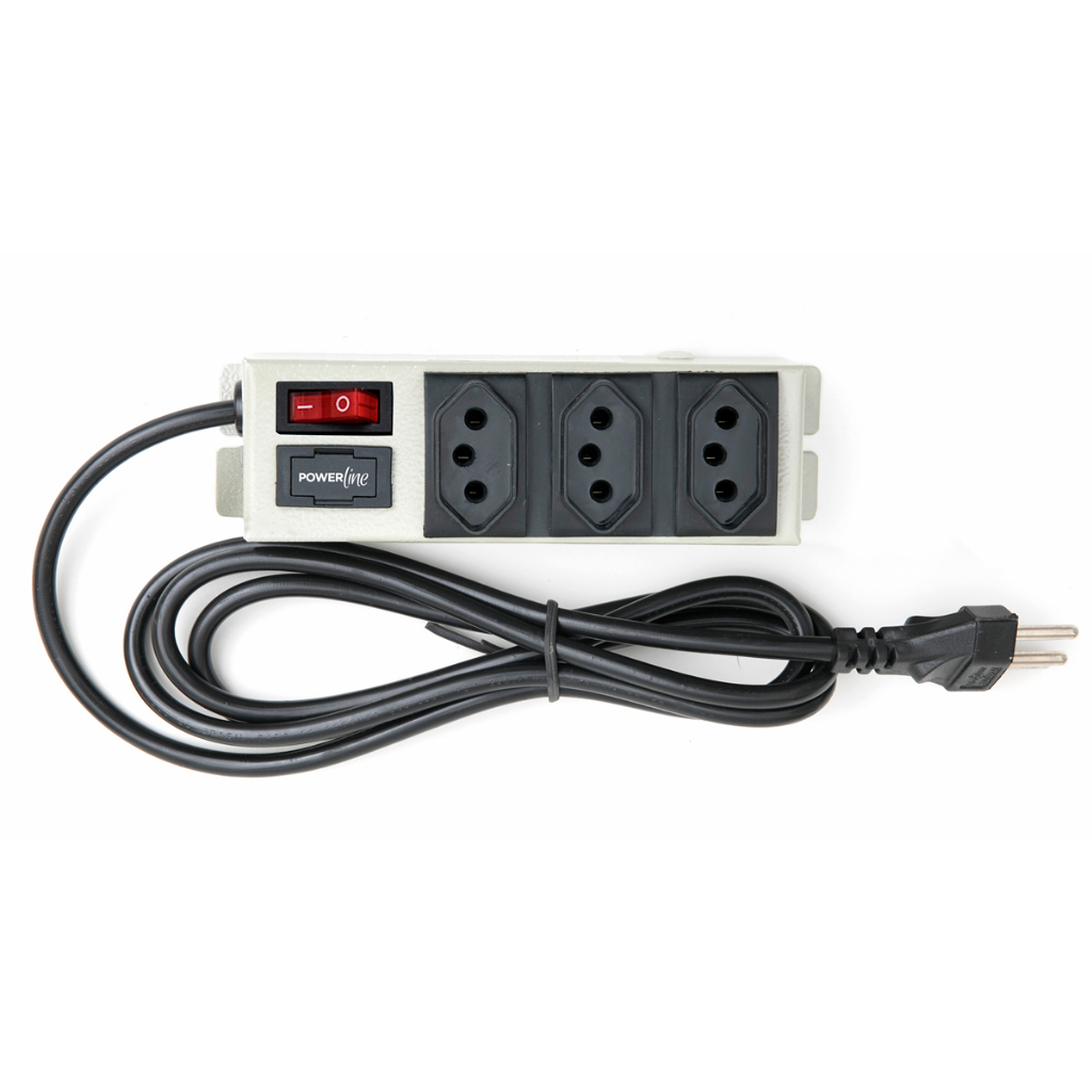 Filtro de Linha Power Line 10A 1M 3 Tomadas Bivolt 2P+T Multicraft em Oferta na Shopee