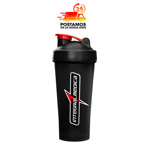 Coqueteleira Academia 600ml Preta com Mola - Integralmédica - Shakeira