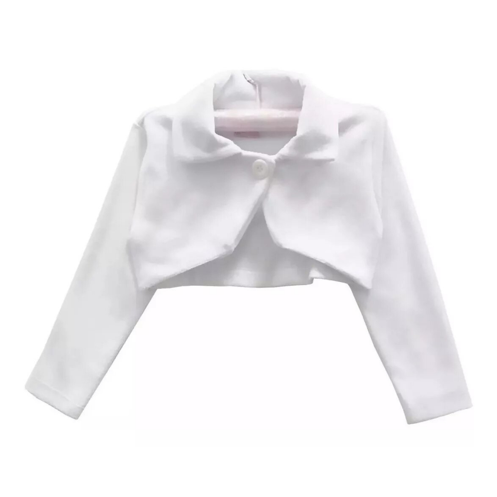 Bolero Infantil Festa Menina Plush Vários Cores E Modelos