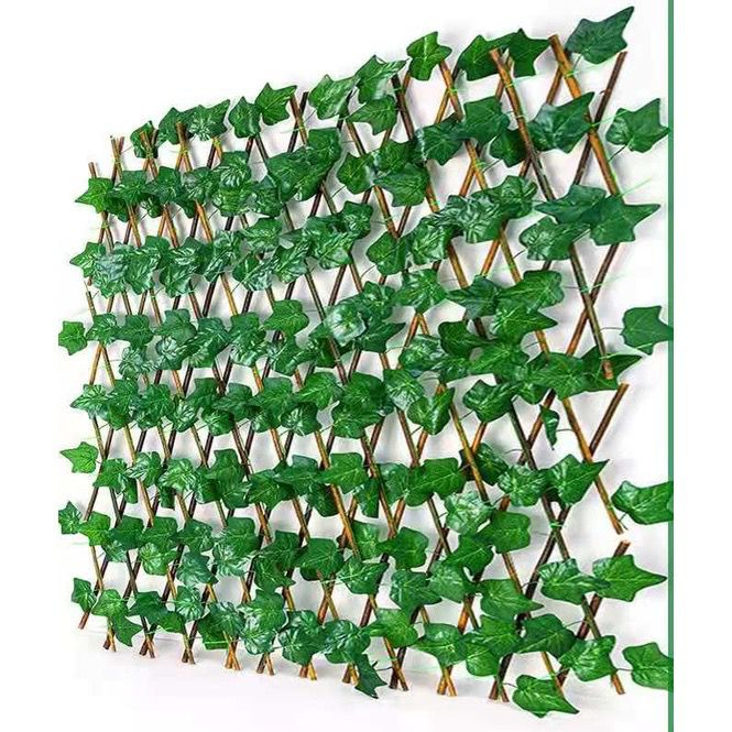 Treliça Gradil Cerca Painel Em Madeira Com Hera Decoração--8001