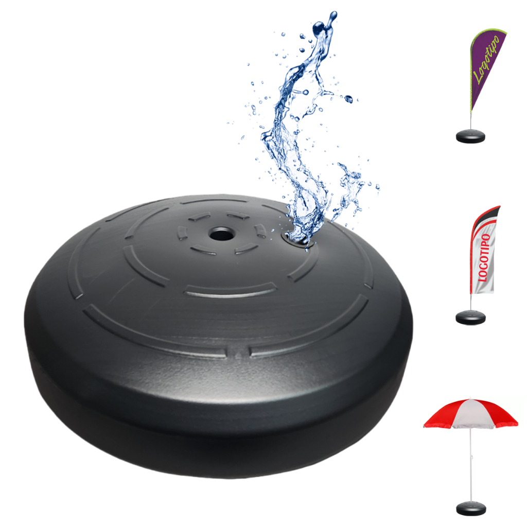 Suporte Base Redonda Pesada 9,8 Litros Para Wind Banner Flag Balões e Decoração de Festa em Oferta na Shopee