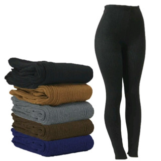 Calça fusô tricô lã meia calça segunda pele