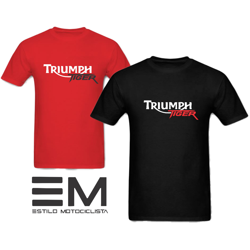 Camiseta Triumph Tiger Moto Motociclista masculino e feminino