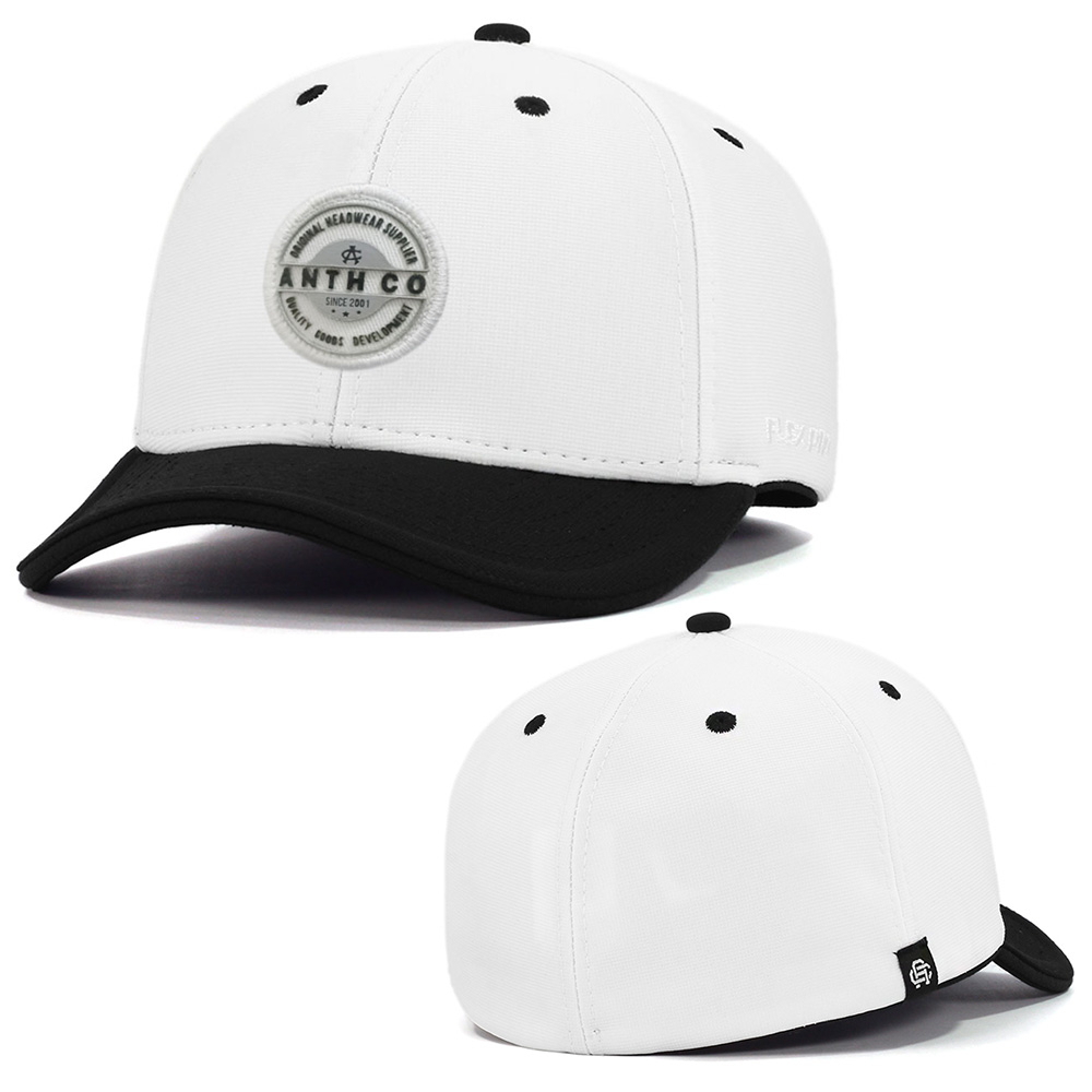 Boné Anth Co. Derby Branco Aba Curva Fechado com Elástico em Oferta na Shopee