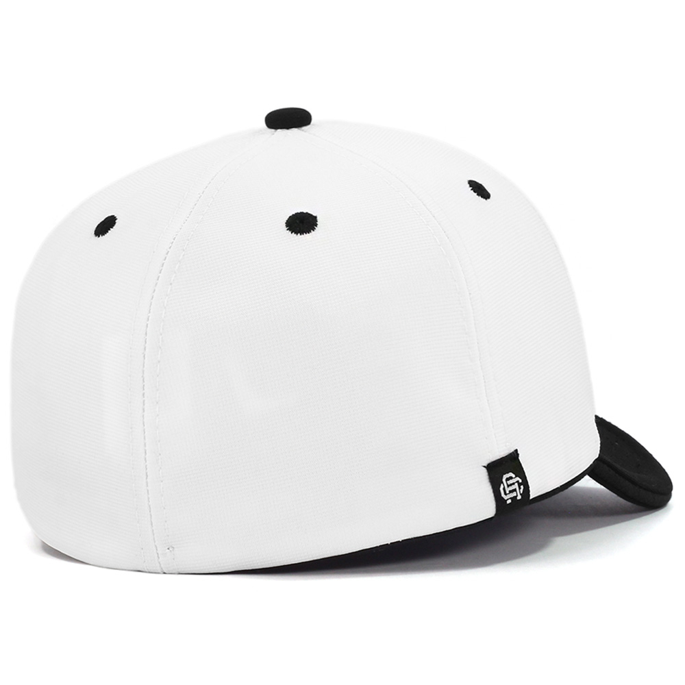 Boné Anth Co. Derby Branco Aba Curva Fechado com Elástico