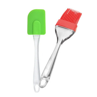 Kit de Espátula + Pincel Culinário de Silicone para Cozinha Culinária