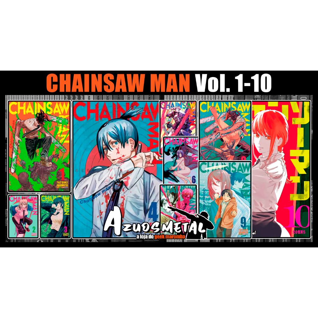 Kit Chainsaw Man - Vol. 1-10 [Mangá: Panini]
