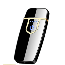 Preto Isqueiro Usb Recarregável Eletrodomésticos Eletrônico Rechargeable Acendedor