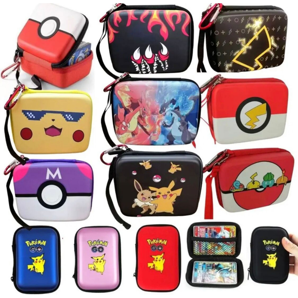 Estojo Porta Cartas Pokémon em Oferta na Shopee