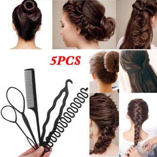 Kit Acessório para Cabelo Penteado Coque Trança Agulha Mágica
